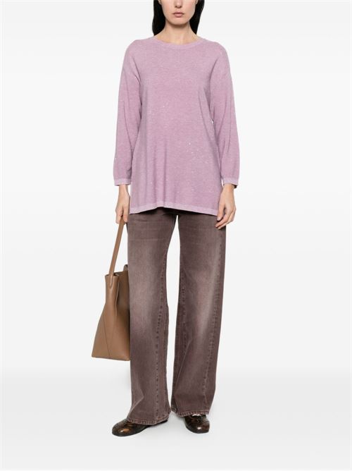 Maglia donna Emme Marella lurex con paillettes lavanda EMME Marella | SABBIA003